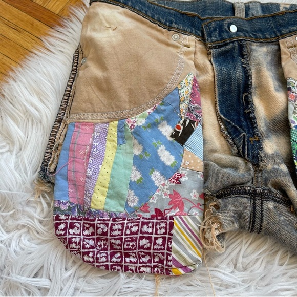 LEVI’S Vintage Denim Distressed Festival Vacation Shorts - Picture 7 of 11